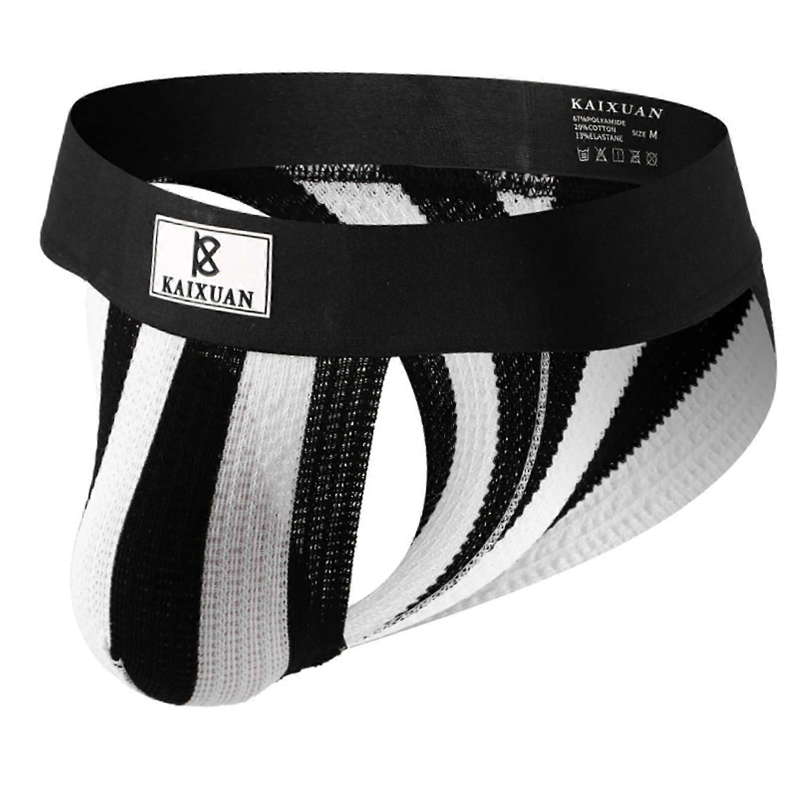 مثير رجالي شورتات الملاكم Jockstrap ملابس داخلية رجالي ملابس داخلية ملابس داخلية ثونغ قطن سلاسل رجالي ملابس داخلية رجالي سلسلة سراويل ملاكم شورتات B XL