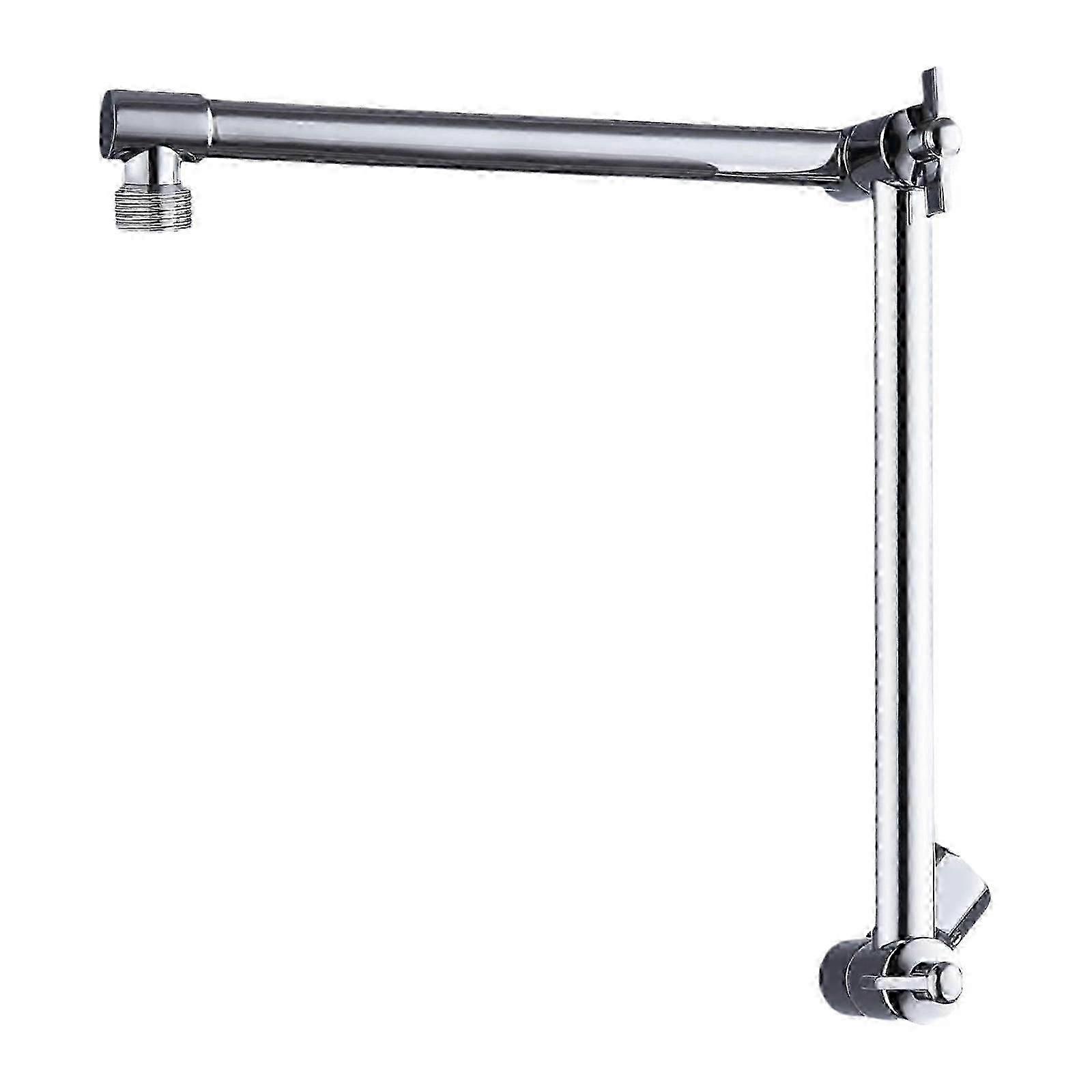 Universal Shower Head Extender Arm 18 Inch G1/2 Connection Adjustable Height Angle for Bath
