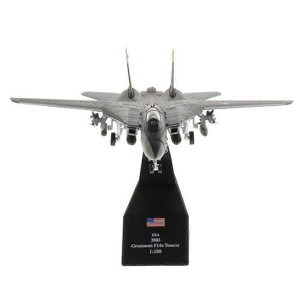1:100 Scale F-14 Tomcat Alloy Model Aircraft with 3D Details for Collectors