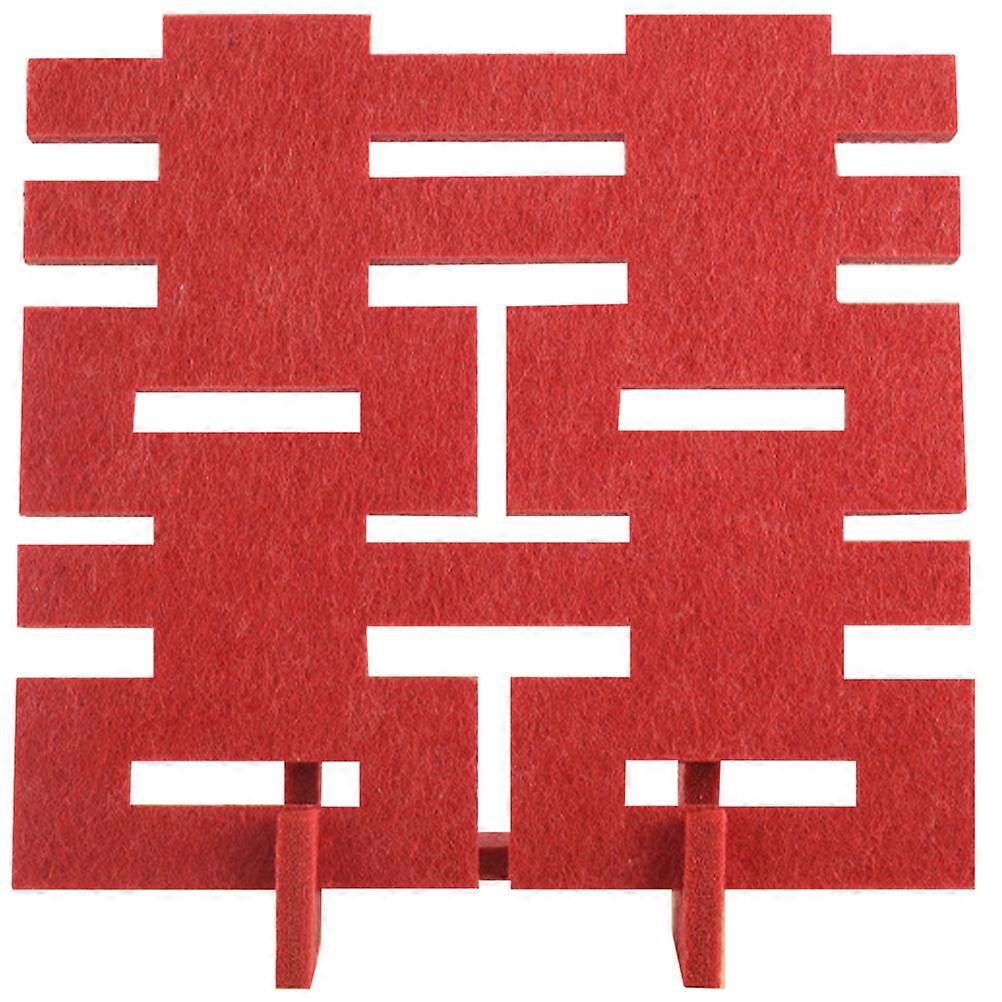 Premium Felt Chinese Wedding Xi Character Table Centerpiece Decoration for Engagement, Daily Use, and Festive Home Atmosphere