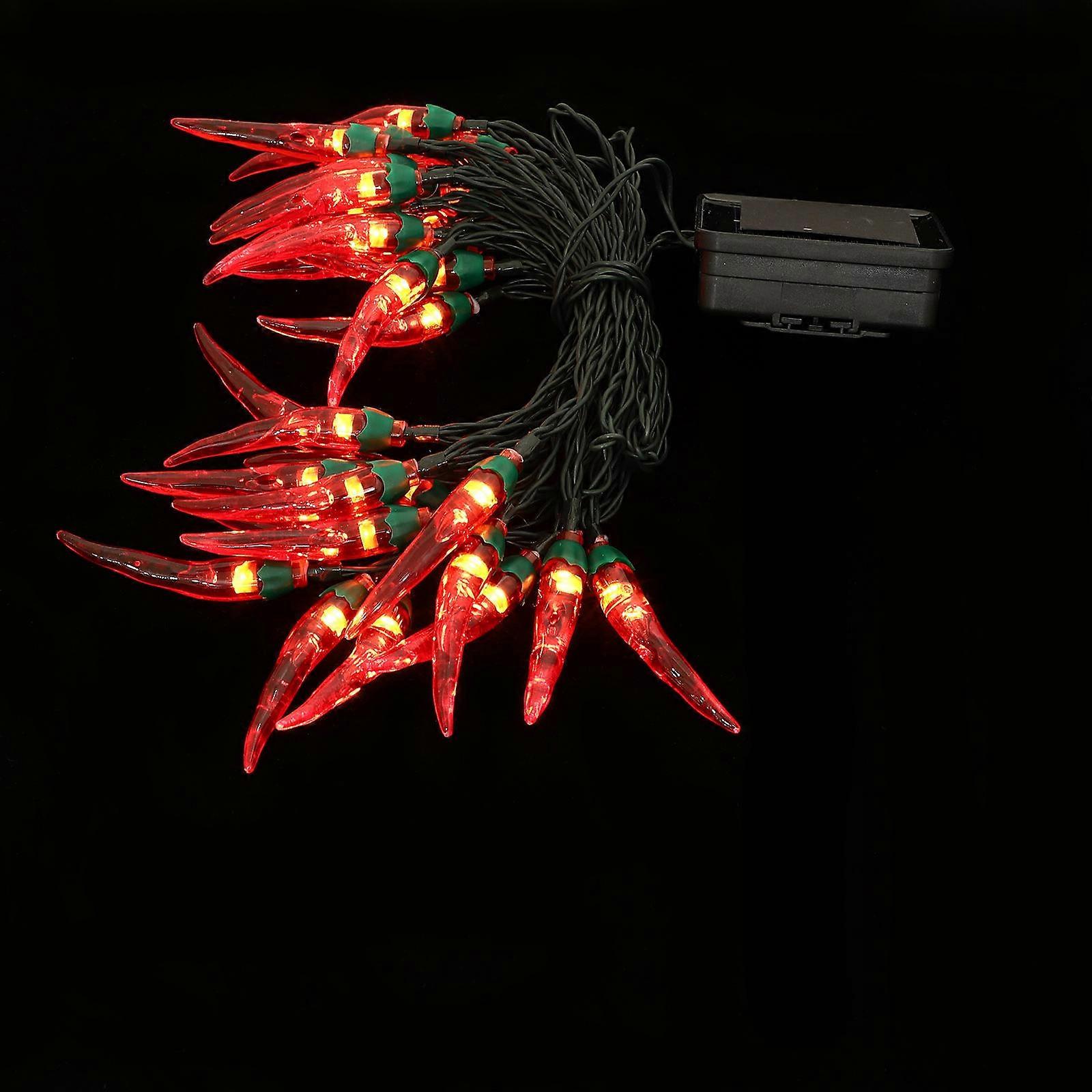 Outdoor Pepper Light String Lamp Solar Energy 1 Set For General Users 500X2X2CM