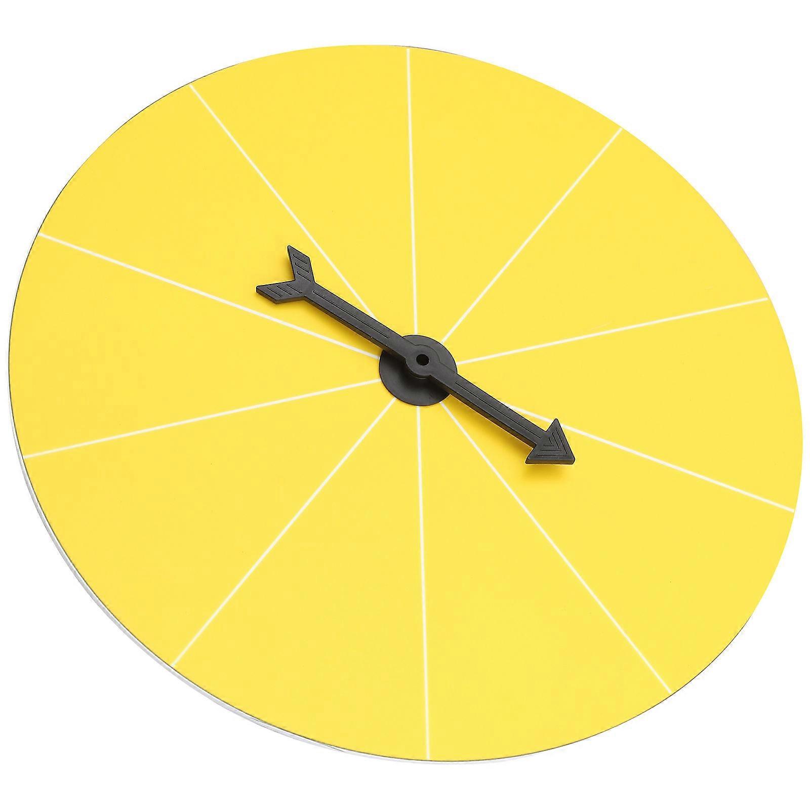 Yellow Plastic Machine Prize Wheel for Party 1 Piece