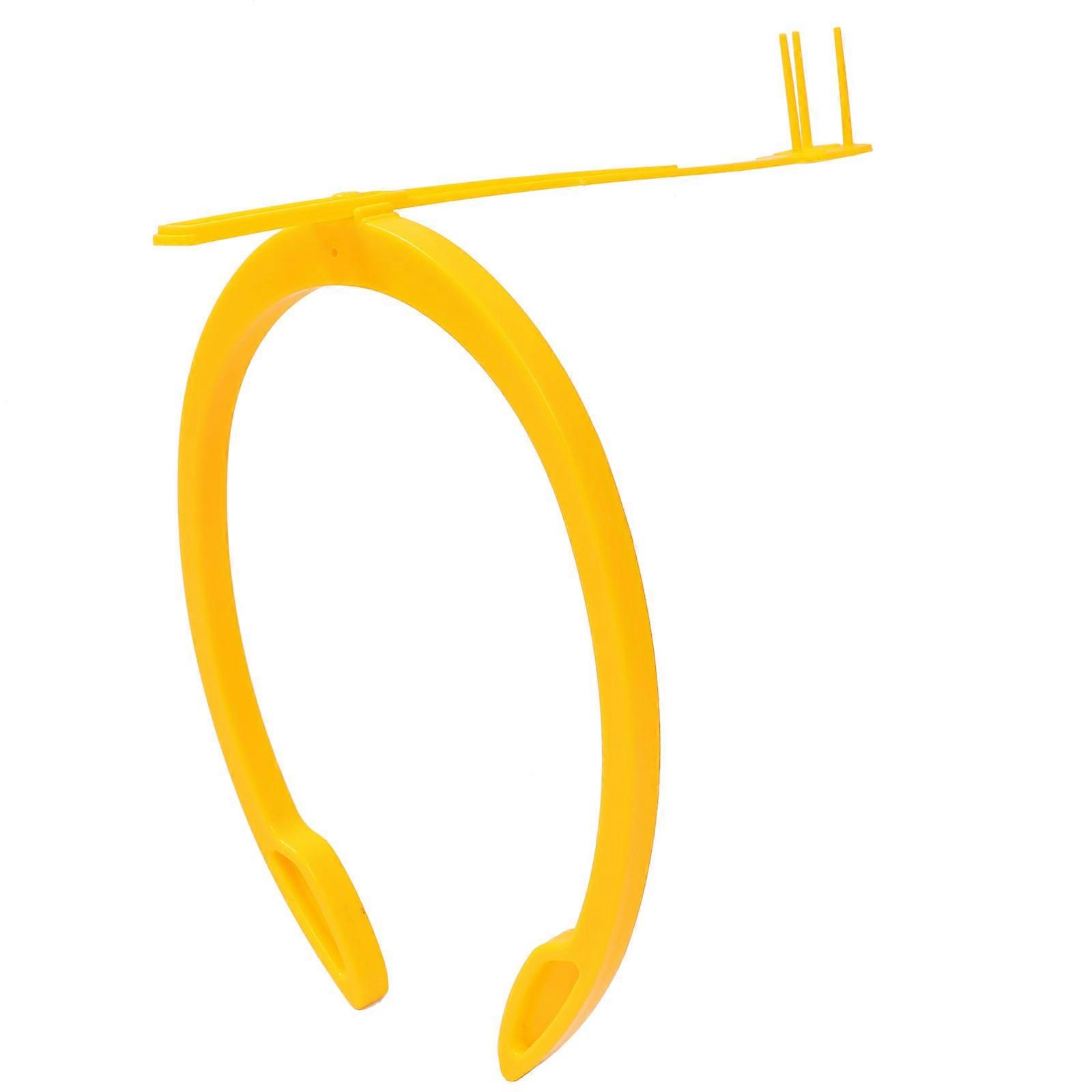 Automatic Insemination Holder for Sows Made of Durable Plastic in Yellow Color Suitable for All Bottles and Bags