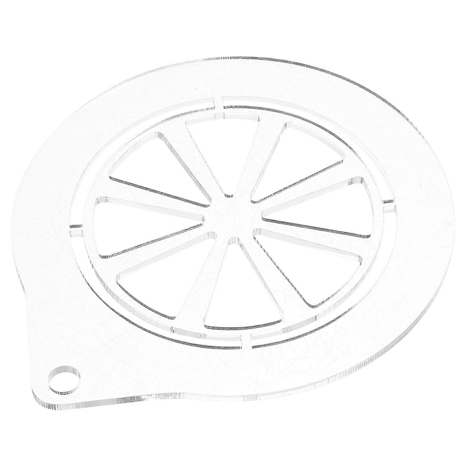 Reusable Acrylic Coffee Stencil for Baking Portable Cappuccino Latte Art Tool Transparent
