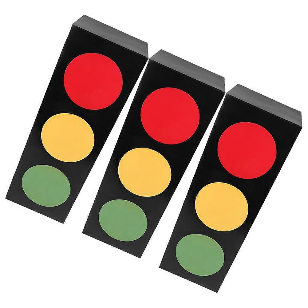 Traffic Light Party Boxes for Present 3 Pcs Kids Racing Car Decorations Construction Theme Multi