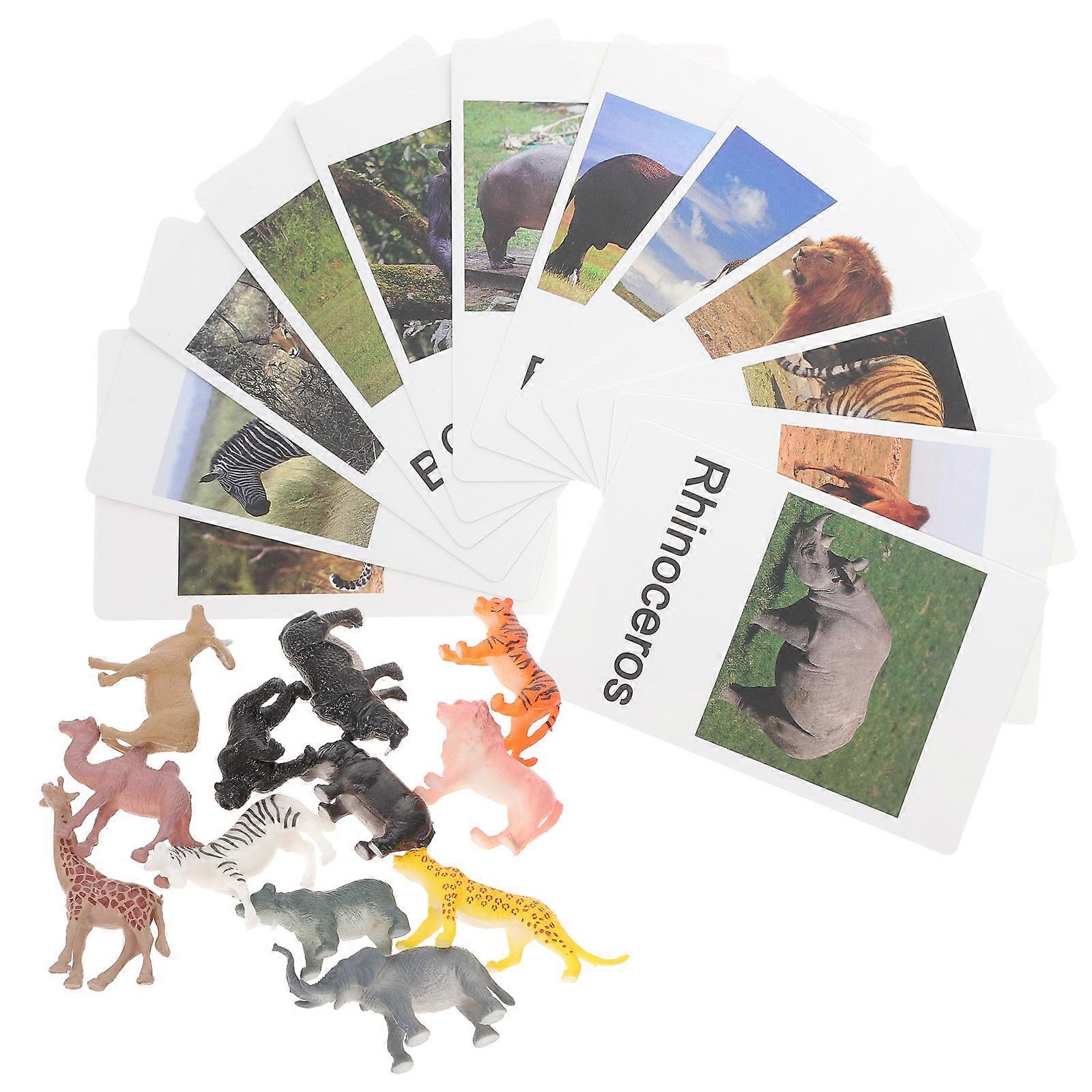 Interactive Animal Set For Child Learning Activities At Home And School Made From Safe Materials In Attractive