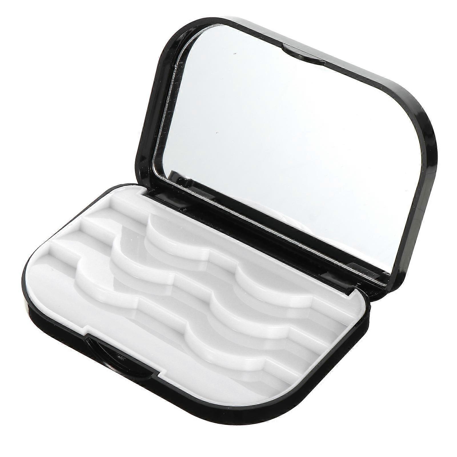 Empty Eyelash Organizer 1Set Black Plastic For Daily Use Travel And Home Organization
