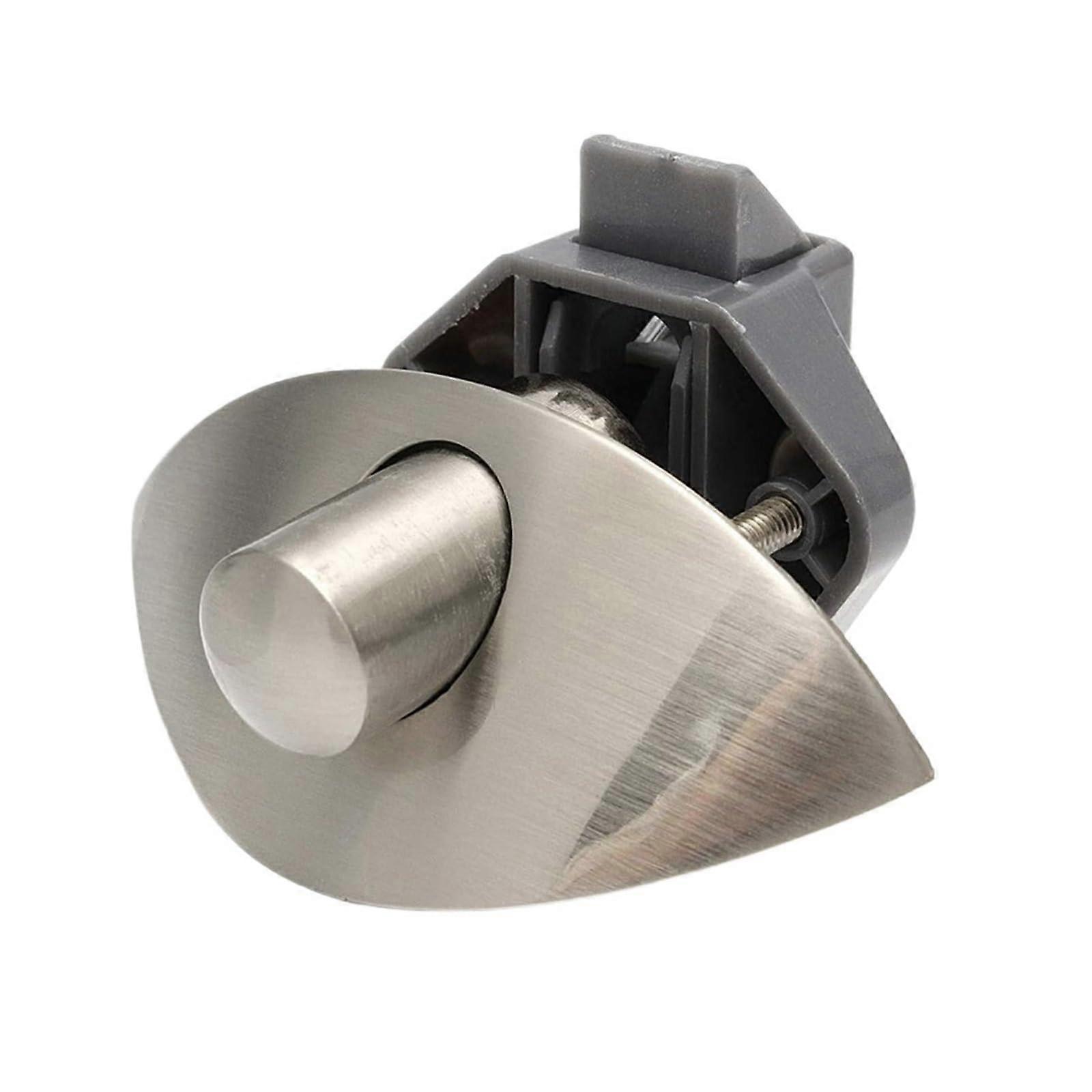 Recreational Vehicle Cabinet Lock - Easy Installation Half-Moon Design, Black Push Lock for Doors and Cabinets