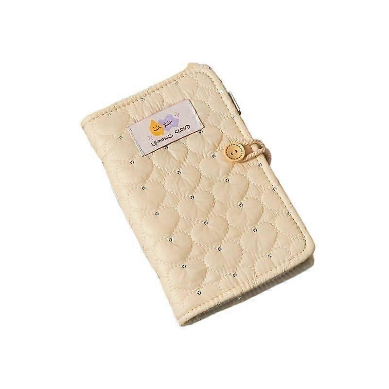 Binder Budget Notebook Fabric Noodle Handbook Small Fresh Style Loose-Leaf Notebook Girl Square Design Color A6-9