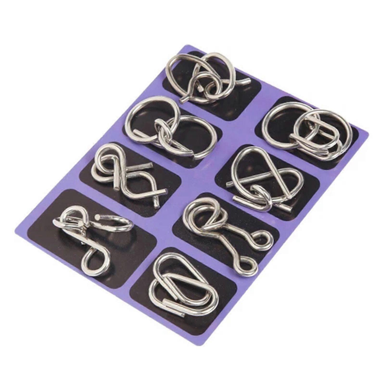 Metal Brain Teaser Puzzle for Adults Kids IQ-Test Wire Game for Family Fun or Educational Tool