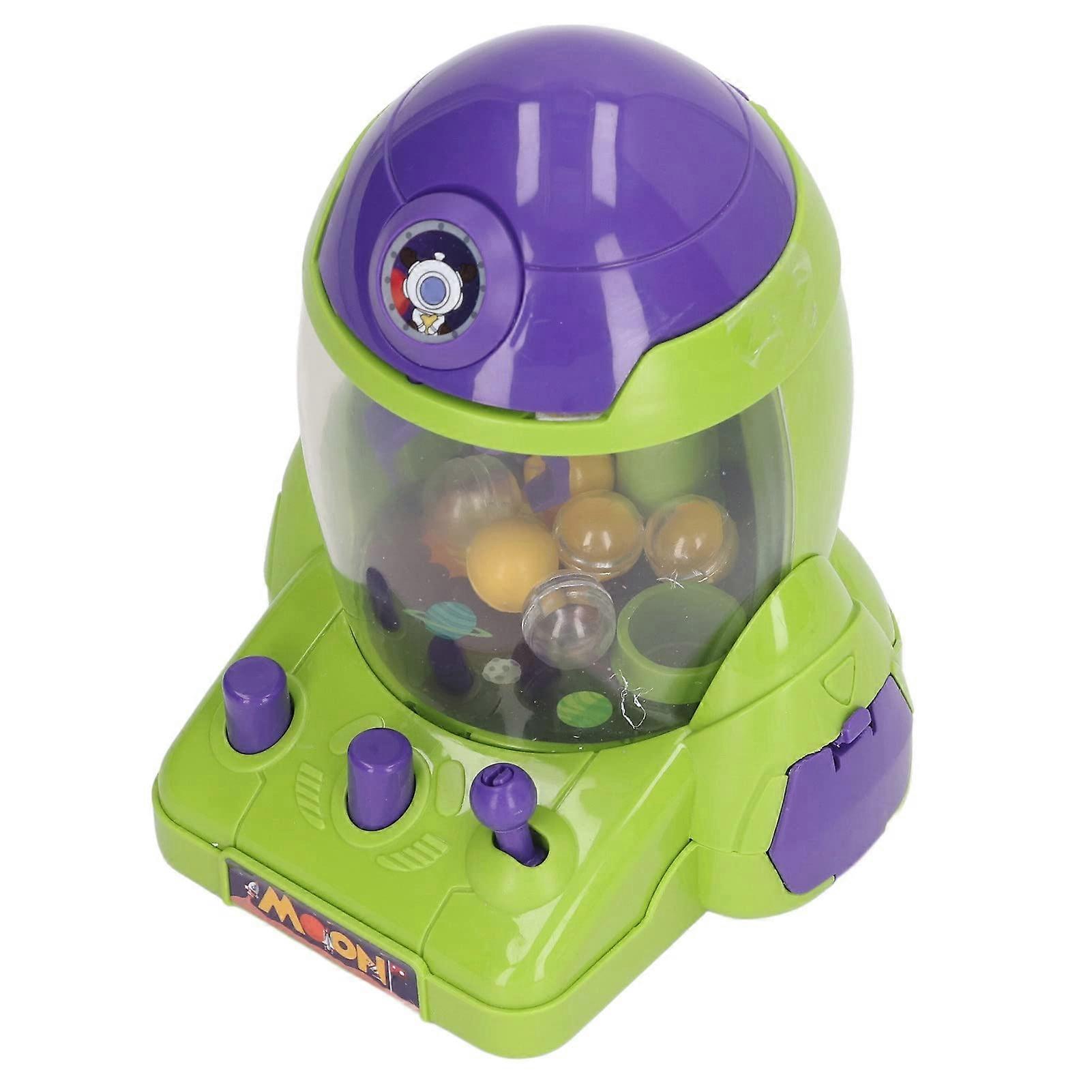 Space Claw Machine Miniature Table Claw Machine Toy - Green, 6-Inch Size, Fun Arcade Game for Kids and Adults