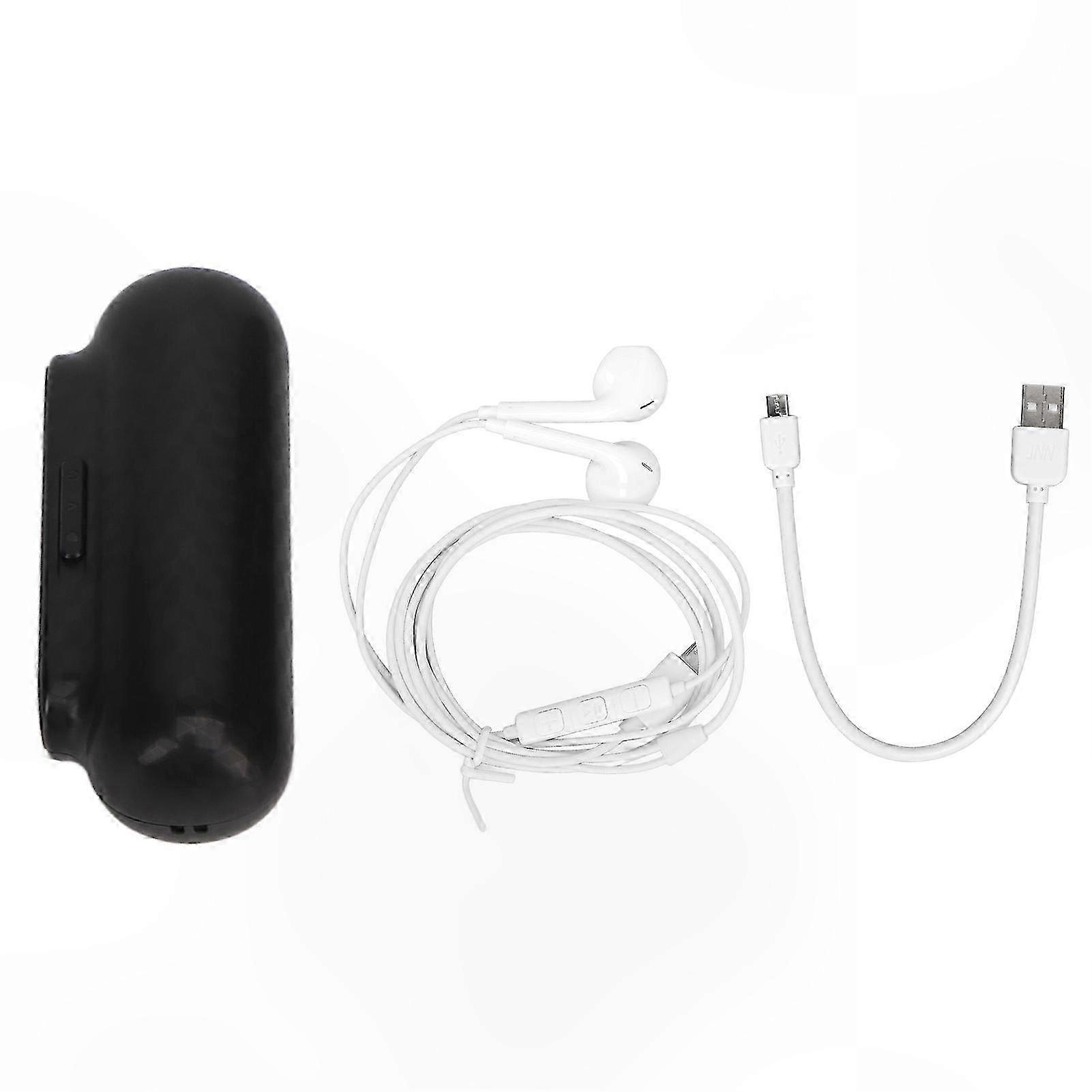 HD Voice Recorder with Noise Reduction, 8GB Storage, Magnetic Design for Study and Work, Black