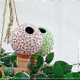 4Pcs Ceramic Self-Watering Spikes Baseball Shape Automatic Drip Irrigation System Water Dripper