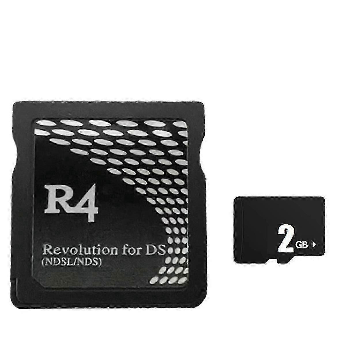 Scheda di gioco R4 con una scheda di memoria da 2 GB per NDS - Una scheda di masterizzazione compatibile che utilizza Wood e YS Dual Core per l'espansione di gioco