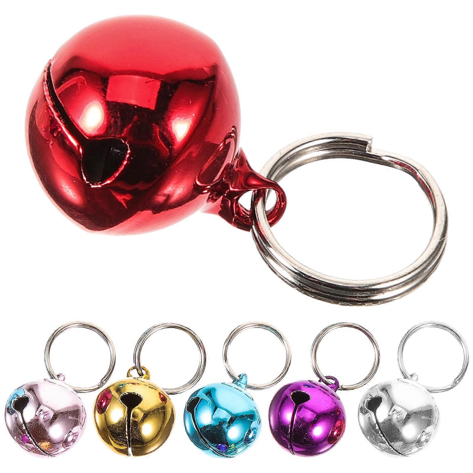 6pcs Stainless Steel Pet Collar Bells for Dog Cat Necklaces Multi Function Vintage Decorative Pendant Charms for Festive Parties Training