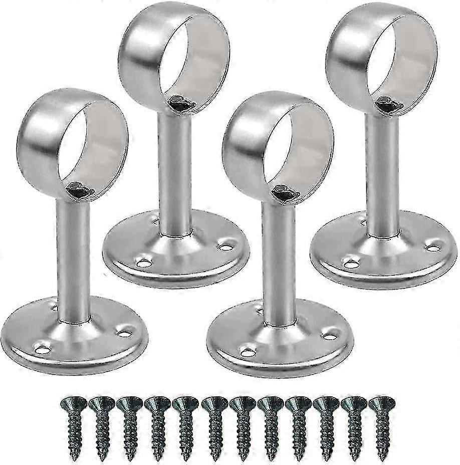 4 Pcs Stainless Steel Ceiling Bracket for Curtain Rod