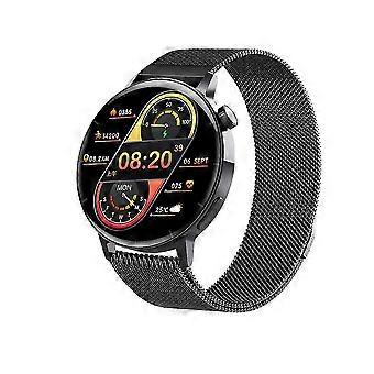 Orologio Donna Moda Ip67 F22R 5.1 H Per Chiamate Hd E MonitoraggioCinturino Milano Nero