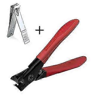 Thick Professional Nail Clippers Set for Manicure & Pedicure - Splash Resistant Durable Grooming Tools