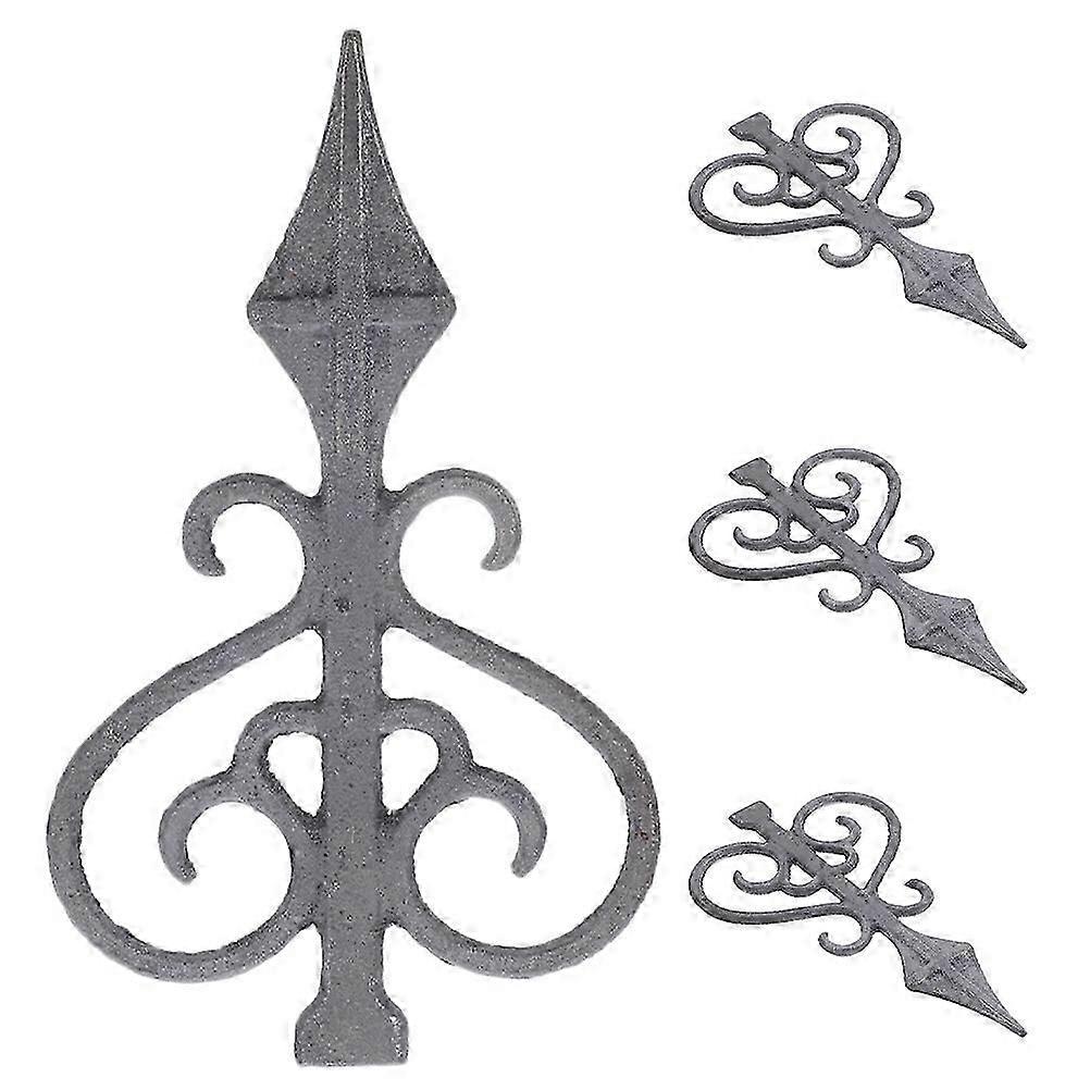 okrasný plot topper odolné kovové plotové hlavy trávník plot dekorace 160mm 4ks