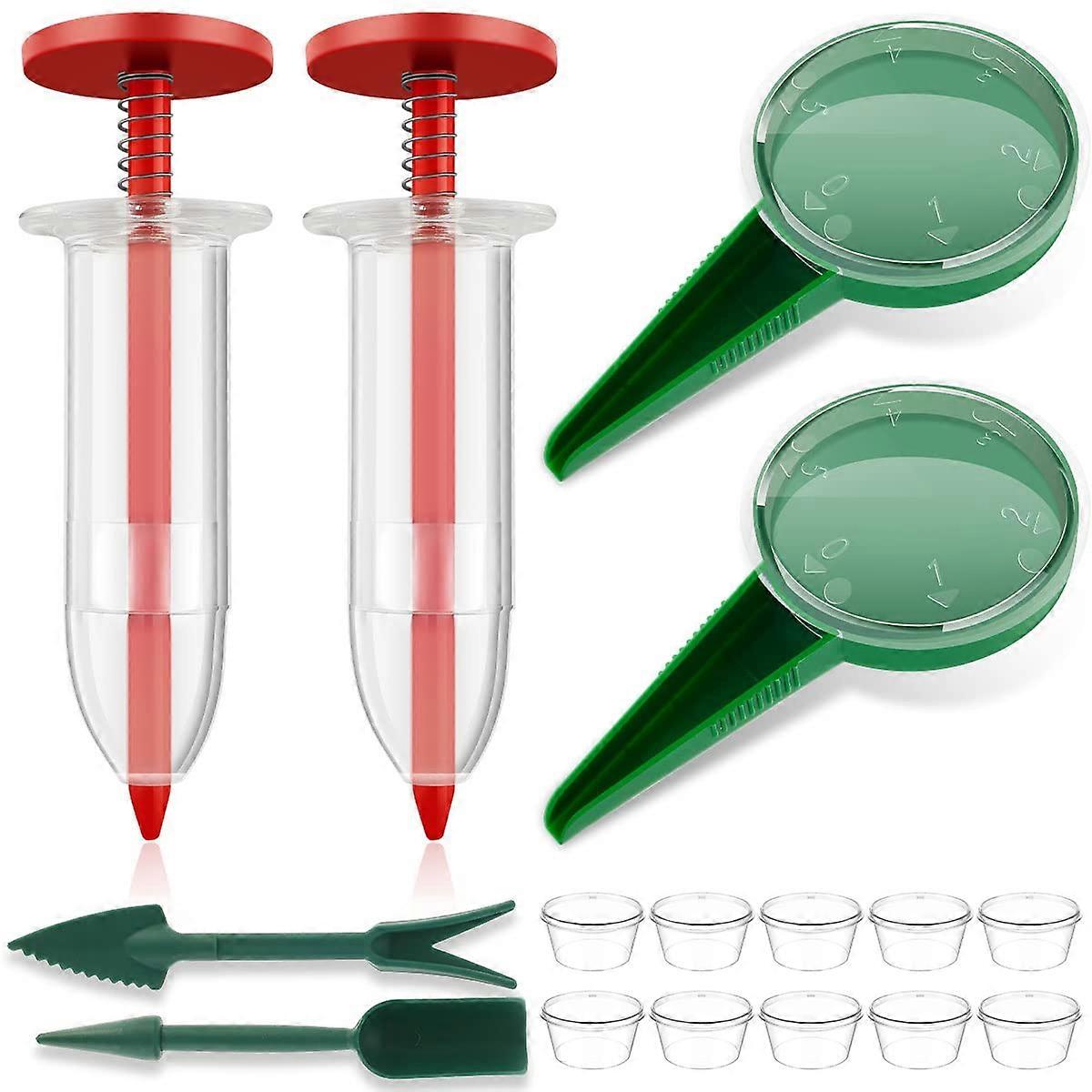 6pcs Seed Dispenser for Small Seeds Mini Sowing Manual Handhold Seedlings Dibber Set