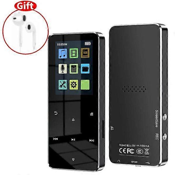 2.0-inch metal touch player, supports Bluetooth 5.0, with recording and e-book functions
