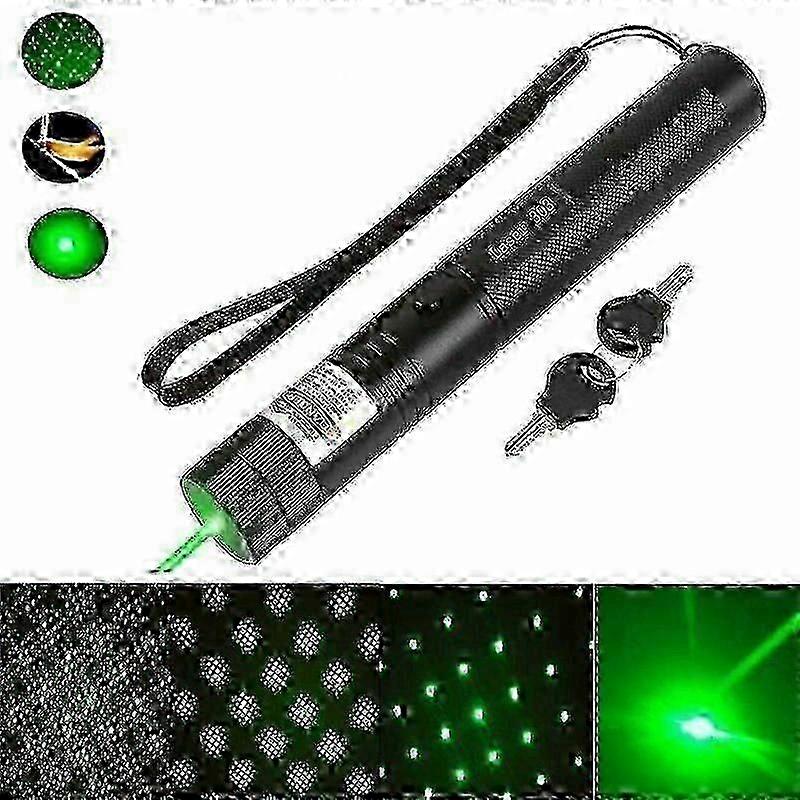 High Power 10000mW 532nm Green Laser Pointer - Bright Beam Pen