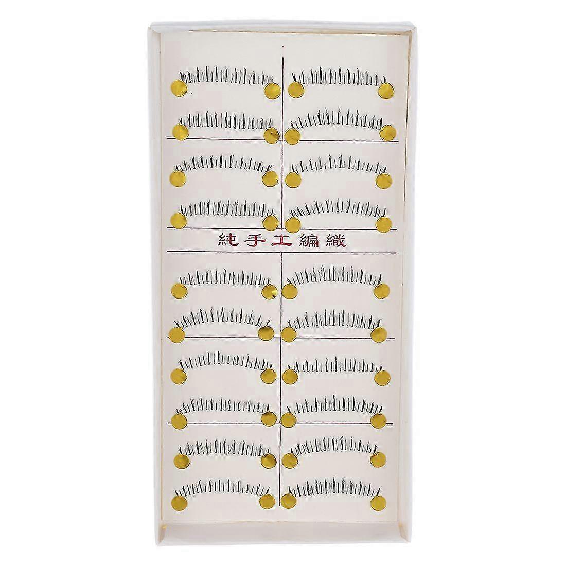 10 Pairs Makeup Natural Lower Bottom Black False Eyelashes Clear Band