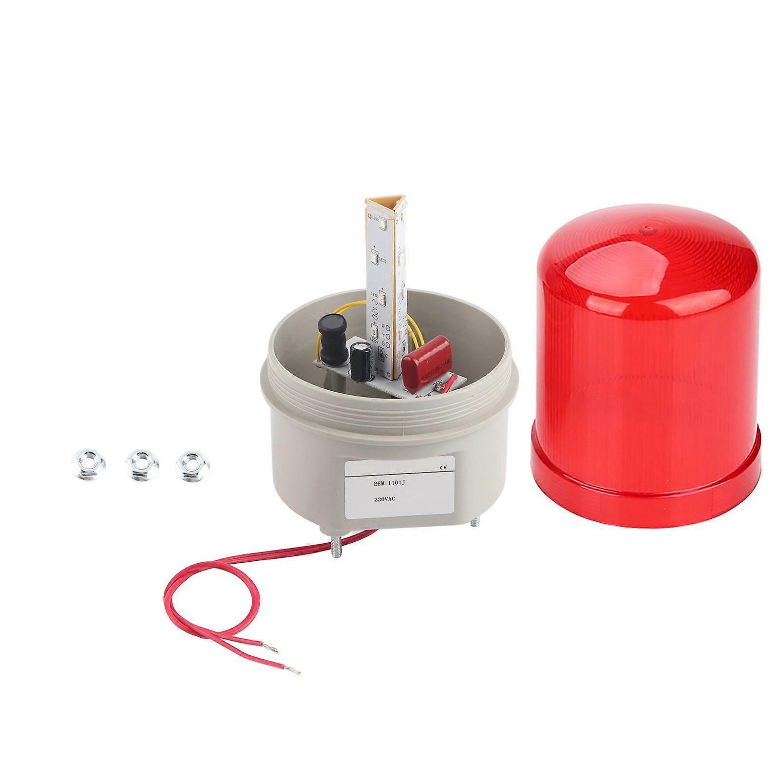 Red LED Warning Lights Acoustooptic Alarm Rotating Light Emergency LED Strobe