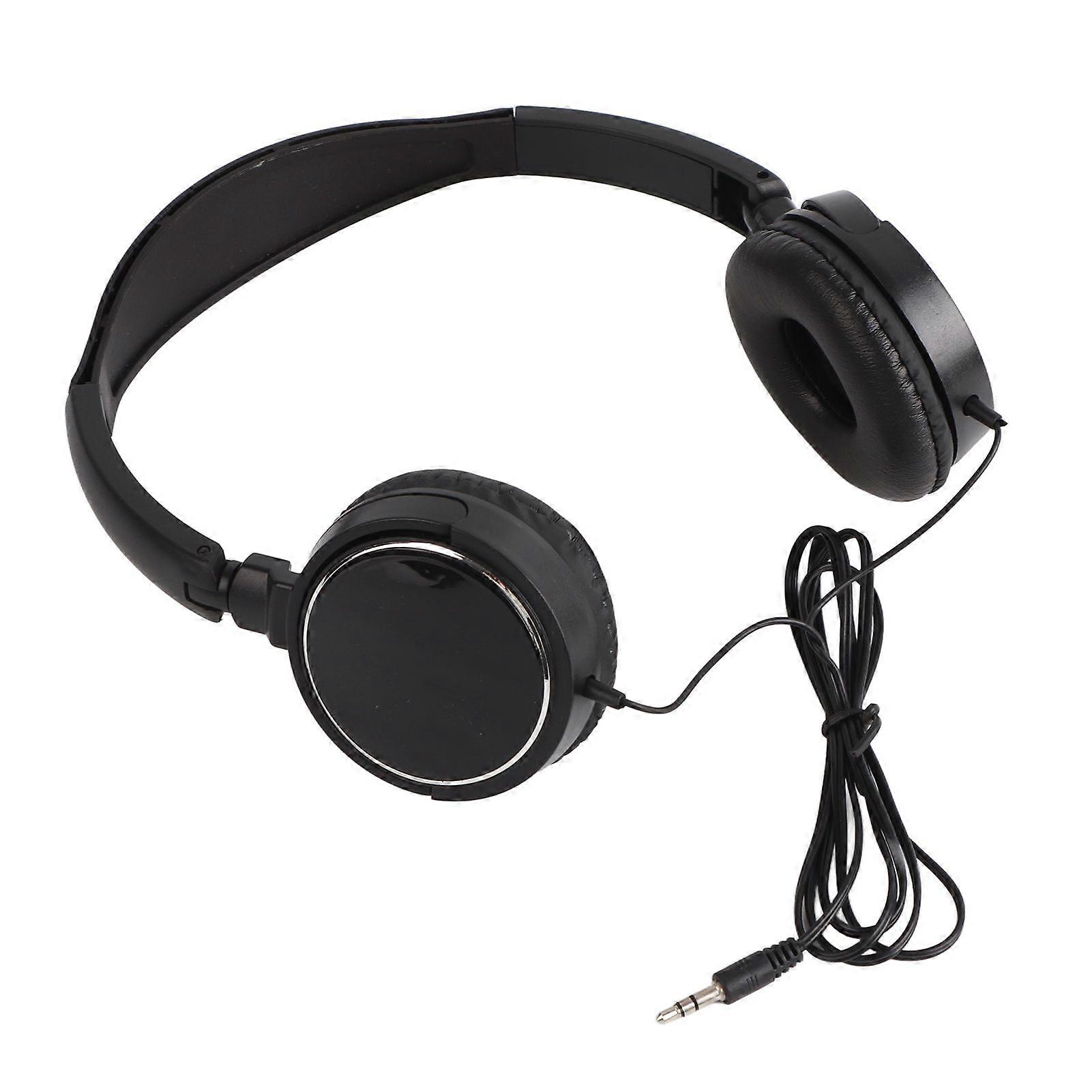 Foldable Compact Wired Headset Stereo HiFi Music Headphone