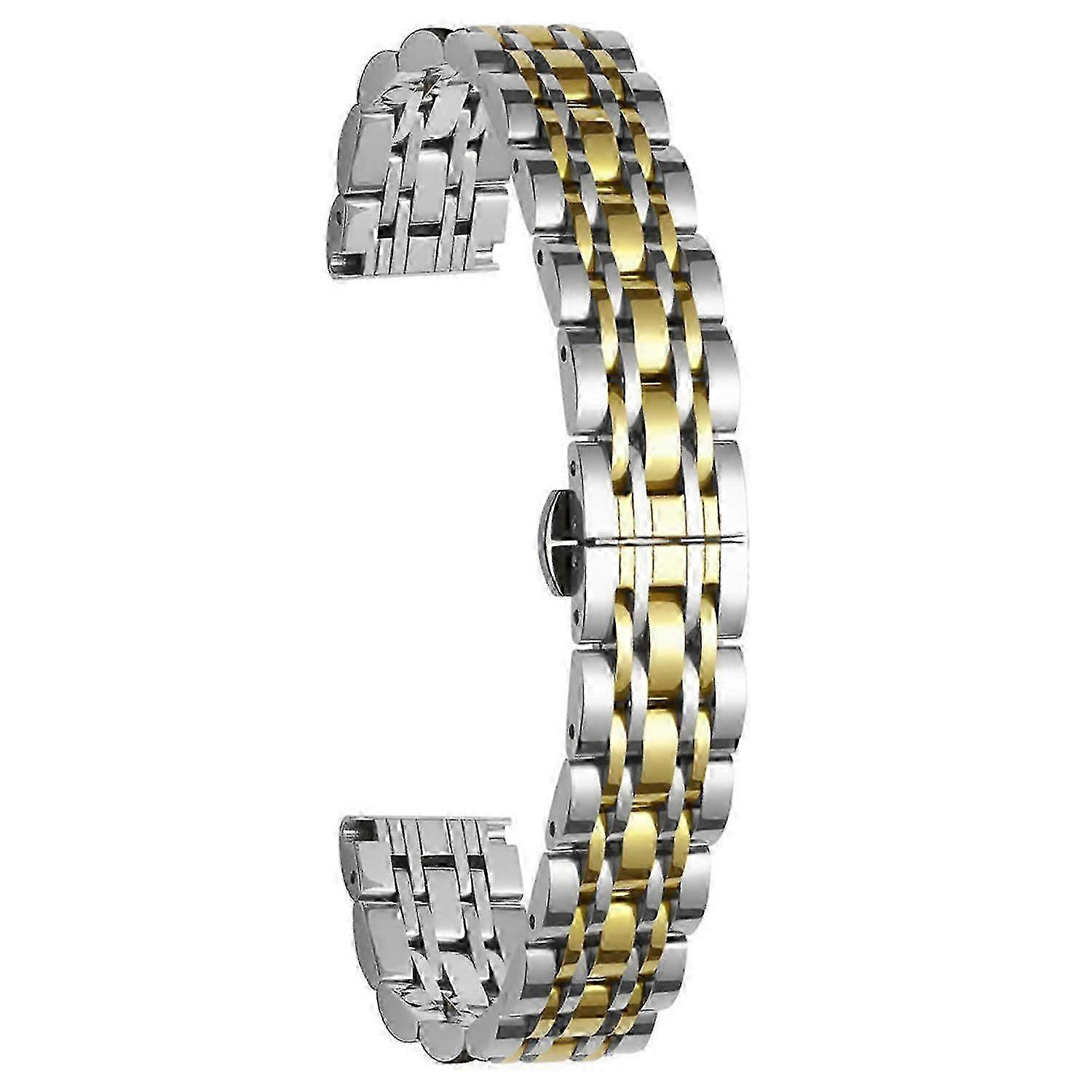 Compatible with Garmin Lily 2 Watch Band 7-Beads 14mm Stainless Ste...