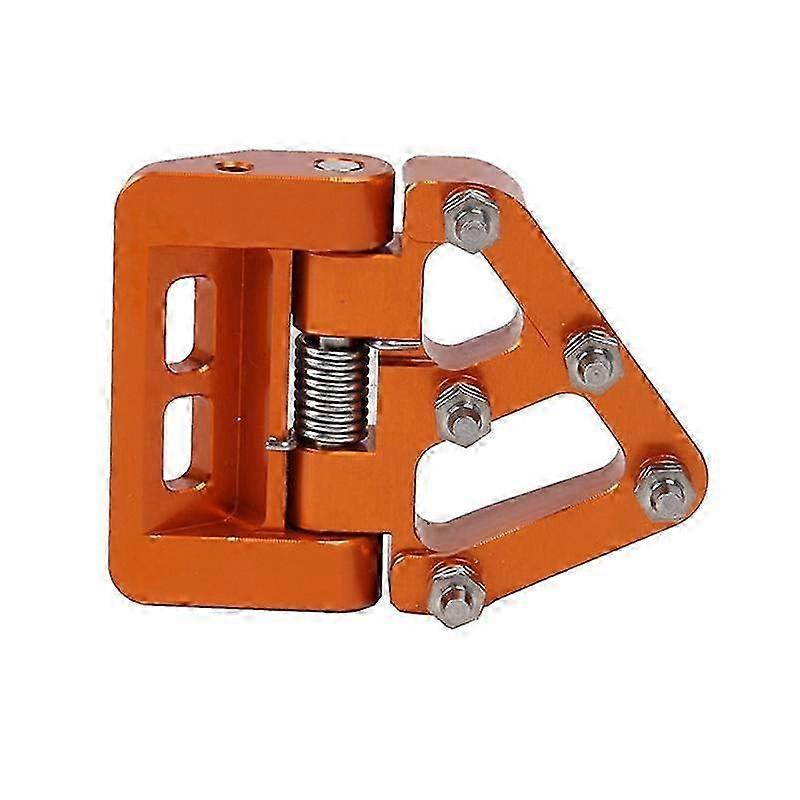 Motorcycle brake pedal step plate for EXCF TPi 6D models - Folding rear tip in orange