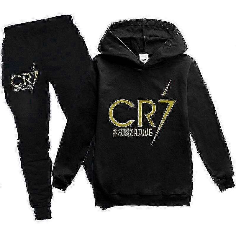 2 Pz Cristiano Felpa Con Cappuccio Cr7 The Eras Felpa Con Cappuccio E Pantaloni Set Ragazze Ragazzi Felpa Con Cappuccio Pullover Top Bambini T