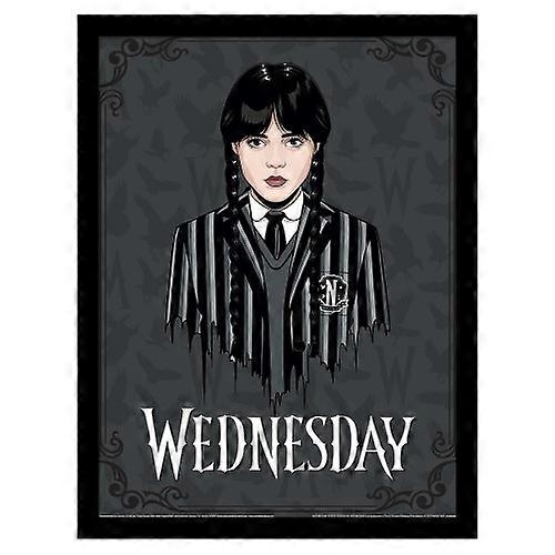 Onsdag Onsdag Addams Innrammet plakat
