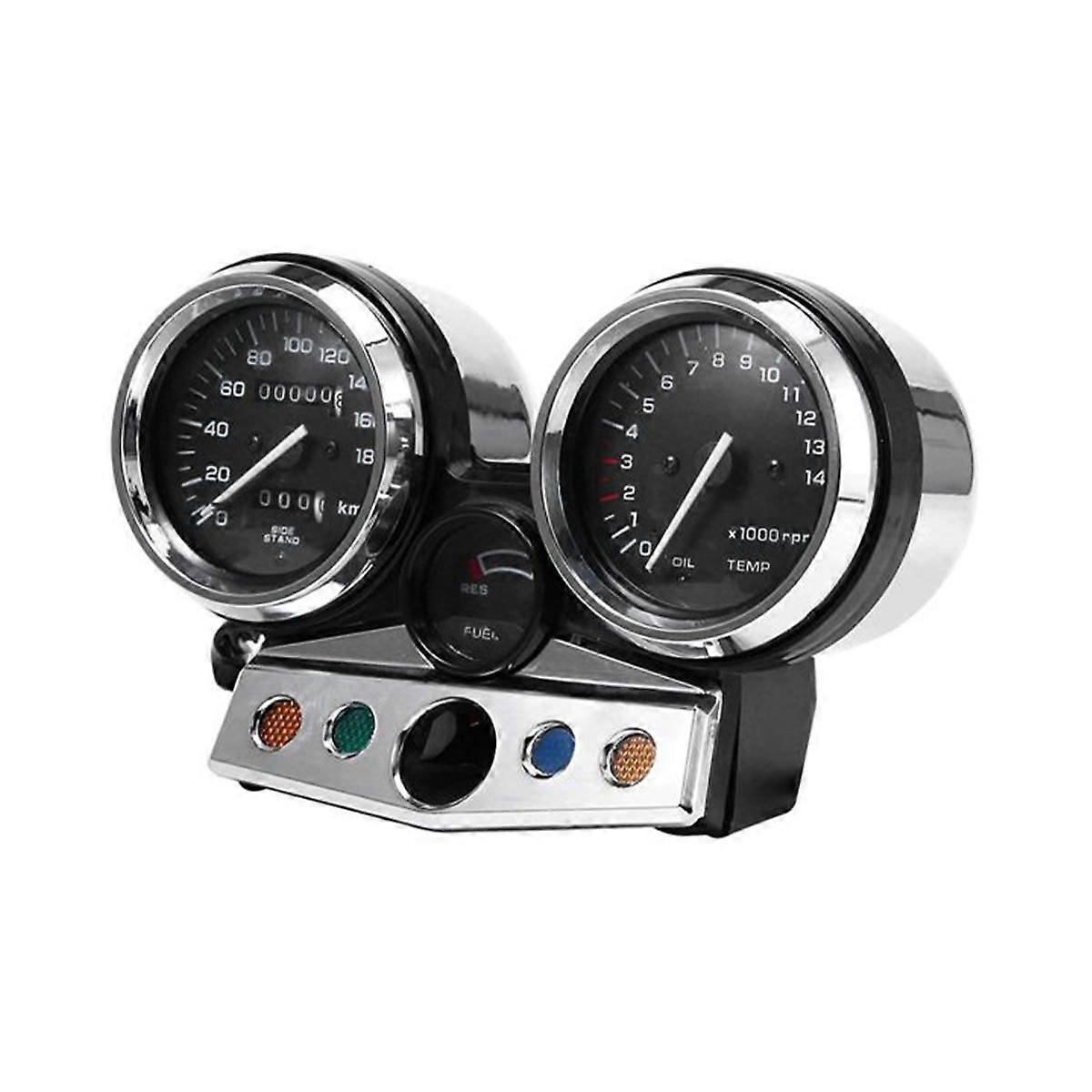 Motorcycle Street Car Speedometer Gauge Tachometer Gauge for CB400 1995-1998 White Pointer
