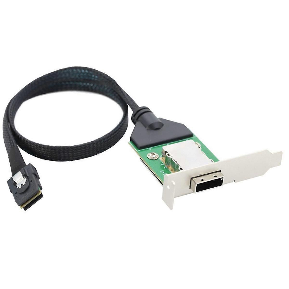 Internal HD Mini SAS SFF-8087 Host to SAS HD SFF-8088 Female with Low Bracket Connect to Hard Drive