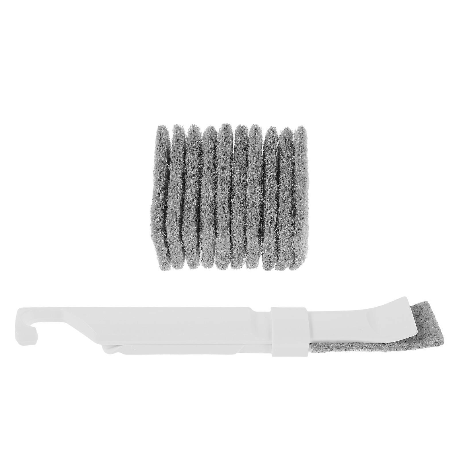 Flexible Crevice Gap Cleaning Brush With Replaceable Pads 5 Sets For Kitchen And Bathroom Effective Scrubbing Tool