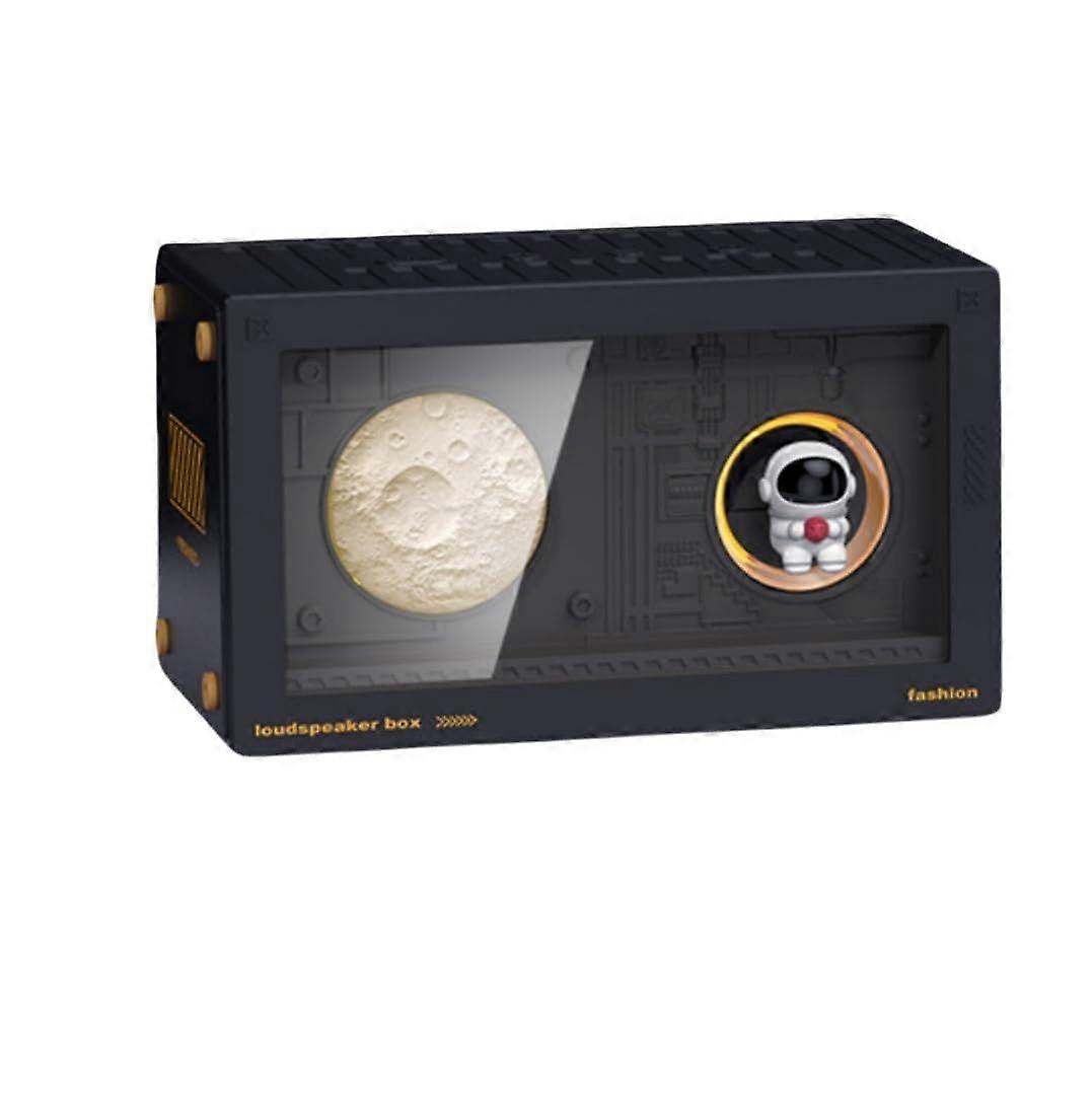 Bluetooth Speaker Astronaut Mini Girl Gift Children Gift(Black)