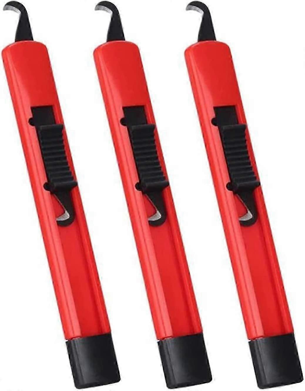 ゴルフクラブリッピングキットゴルフグリップリムーバーツールゴルフドライバー、ウェッジを修理するための両面接着剤リムーバーツール(3pcs、赤)