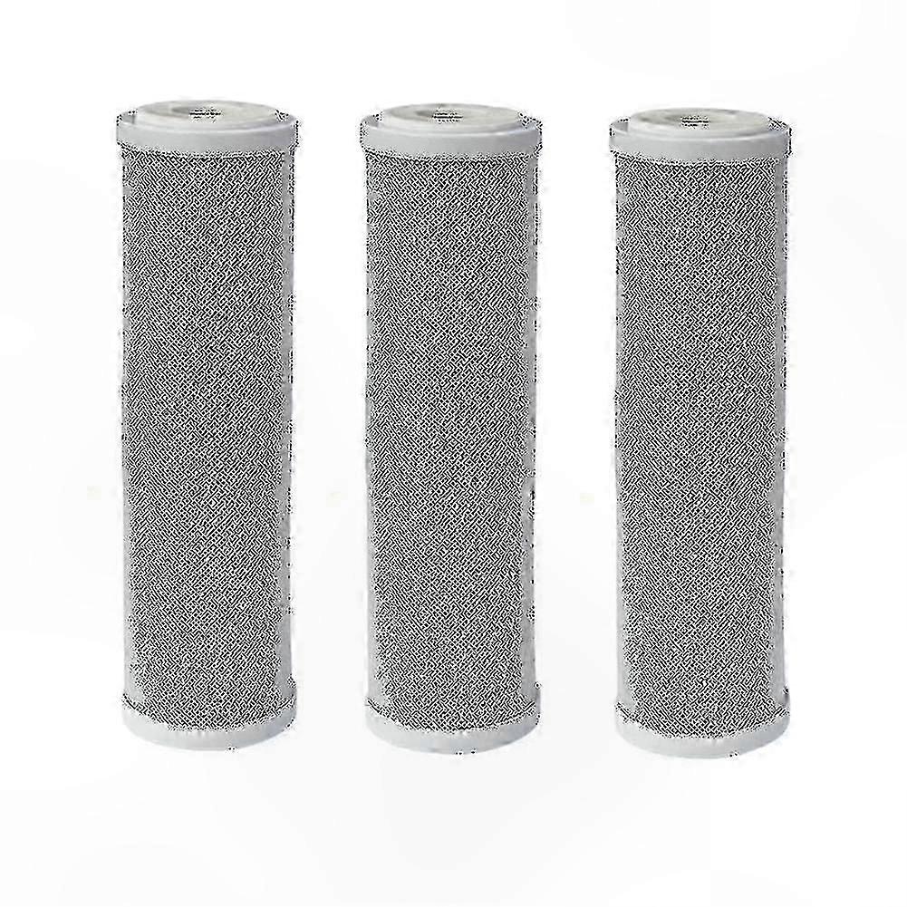 3-Pack 10 Inch CTO Carbon Block Water Filter Cartridges for Drinking Water Purification