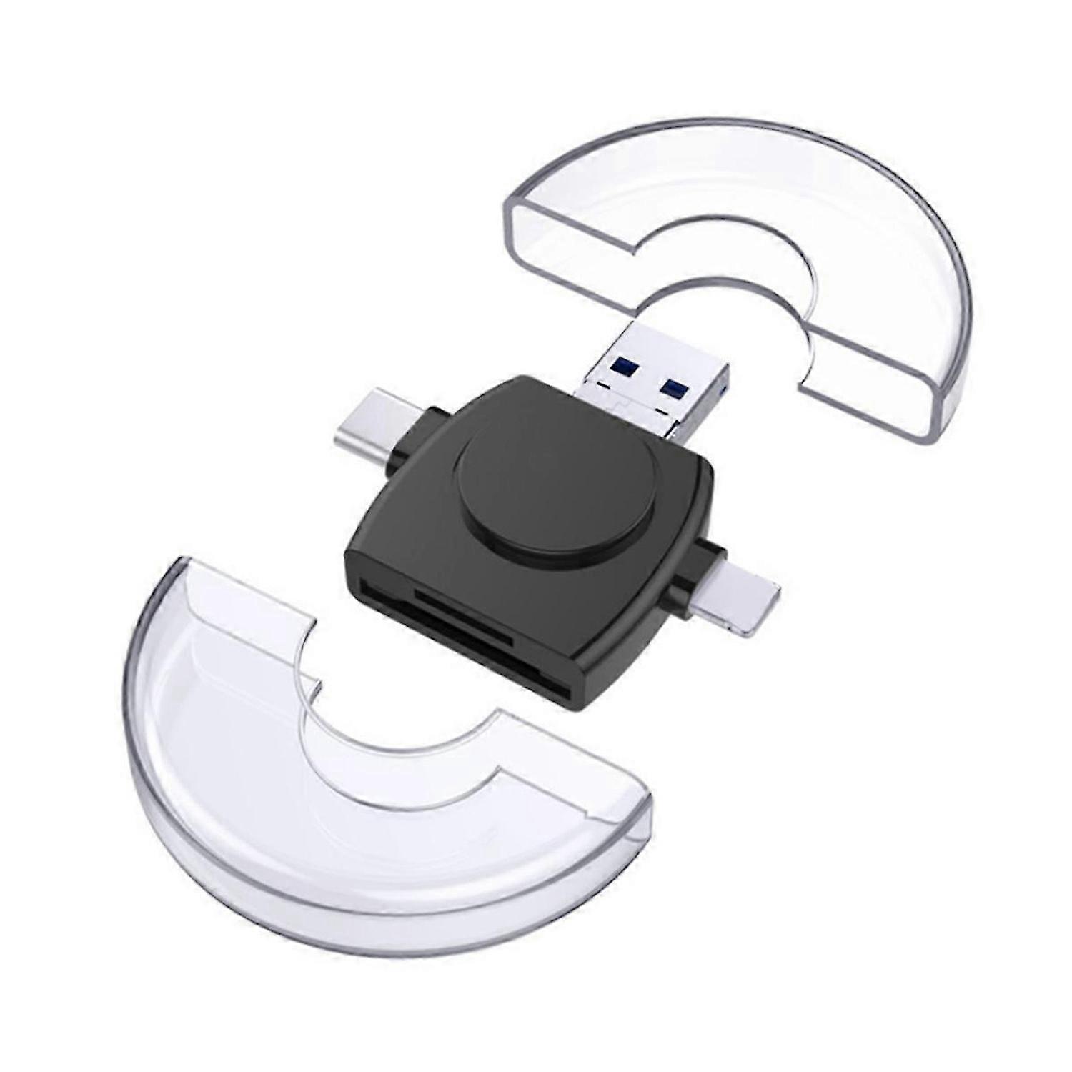 Universal Card Reader Multi-Function TF SD Card Reader Adapter Black