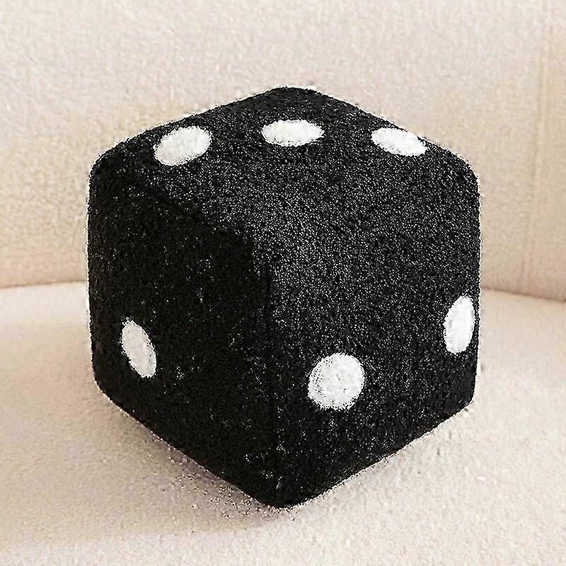 Hot Creative Funny Simulation Dice Plush Pillow Cubic Cube Pendant Dolls Stuffed Soft Sofa Back Cushion Home Decor