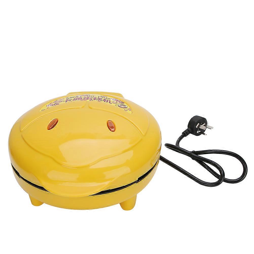 Dual Non-stick Waffle Maker 7pcs, Yellow 24.5x20.5x10cm 1000W