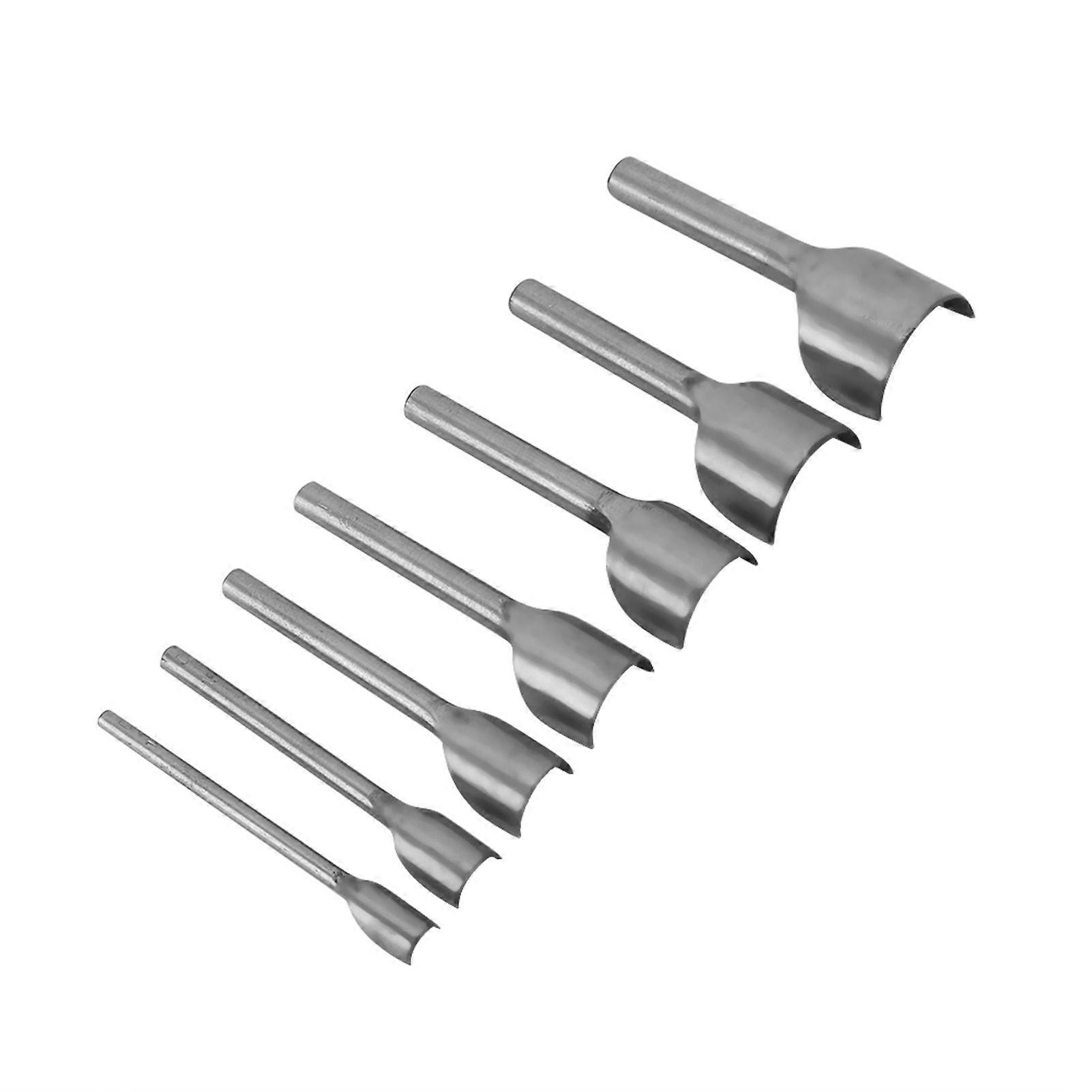 7pcs Set DIY Leather Carft Half -Round Punch Belt End Cutter For Home Leather Sewing(10-40mm)