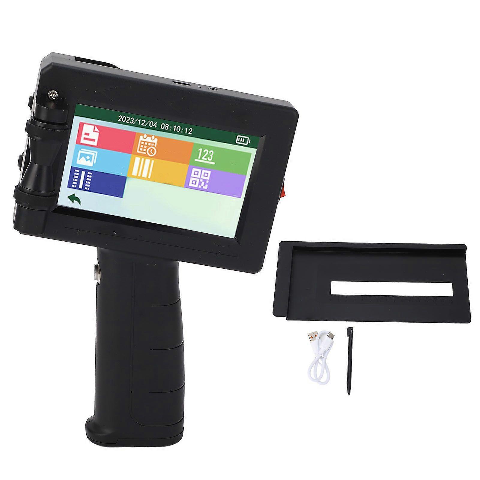 Inkjet Label Printer 12.7mm Production Date Time Batch Number Handheld Inkjet Printer