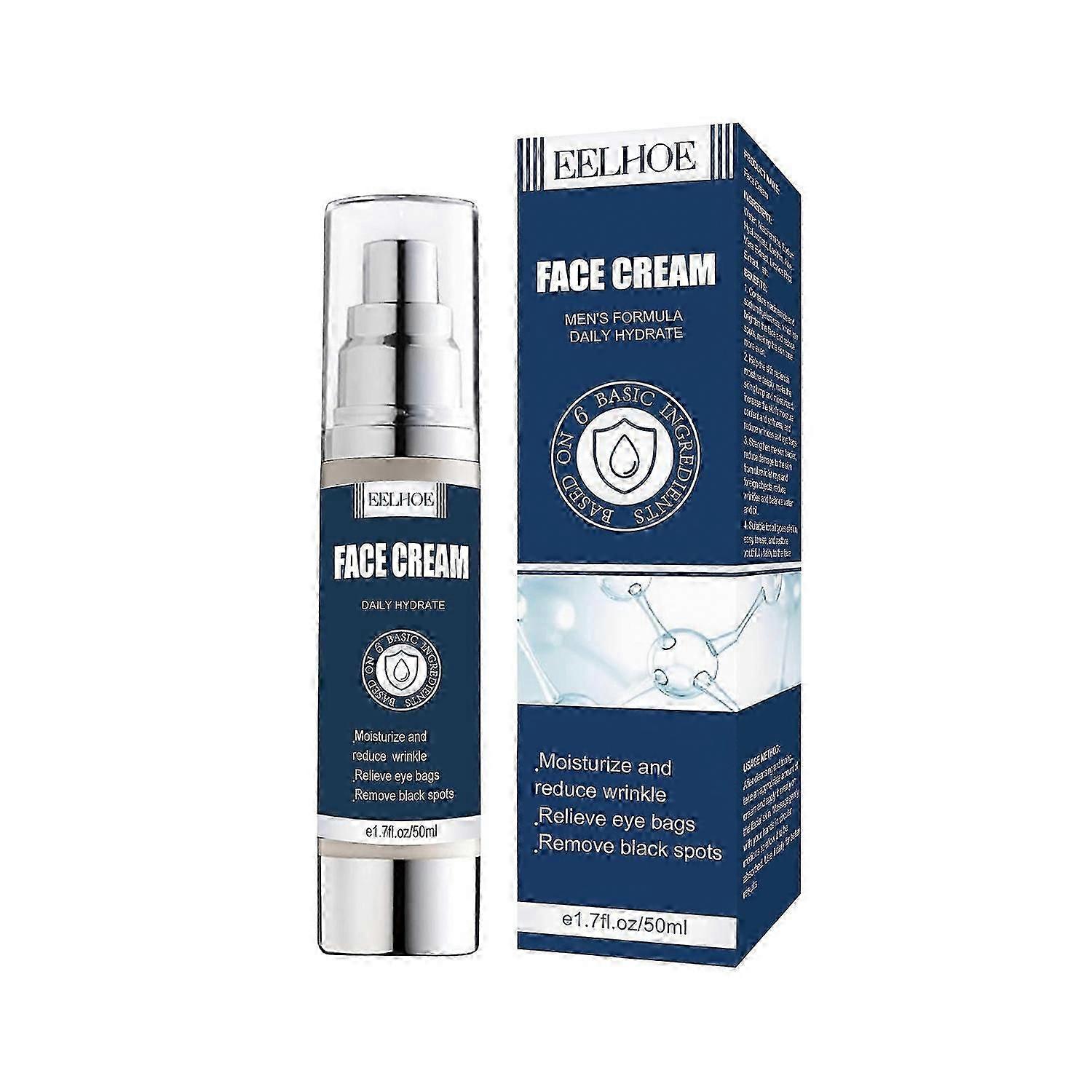 EELHOE Men's Facial Moisturizer Lightening Fine Lines, Anti-Aging Hydrating, Firming And Anti-Wrinkl