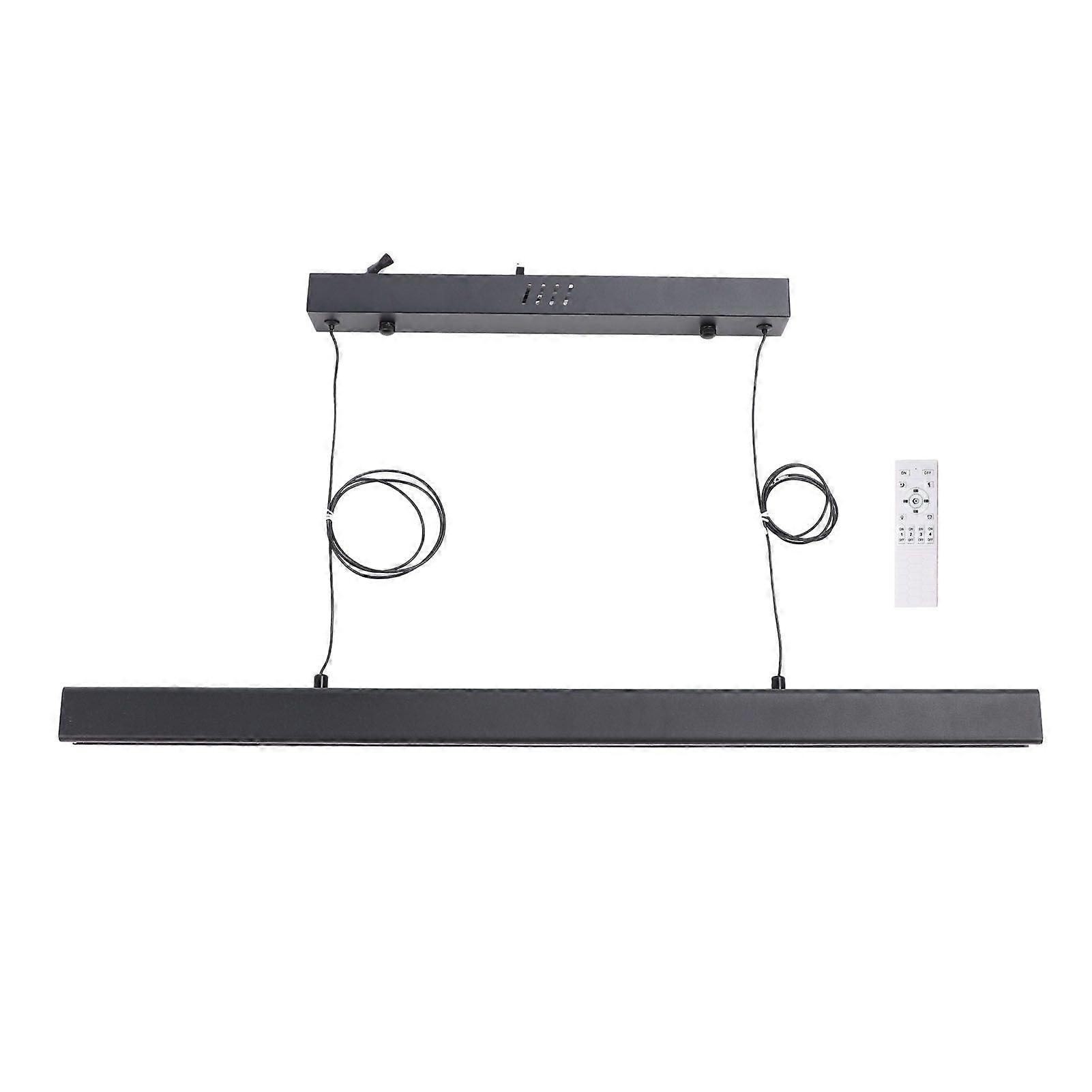 LED Chandelier Dimmable Modern Linear Pendant Light with Remote Control for Kitchen Island Living Room Hallway Bar Hall