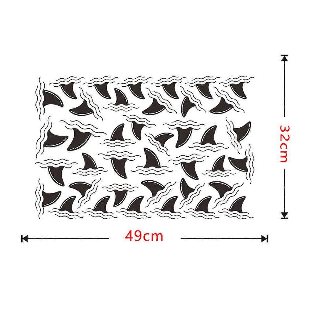 Shark Fin Wall Sticker for Home Decor Removable Wall Sticker