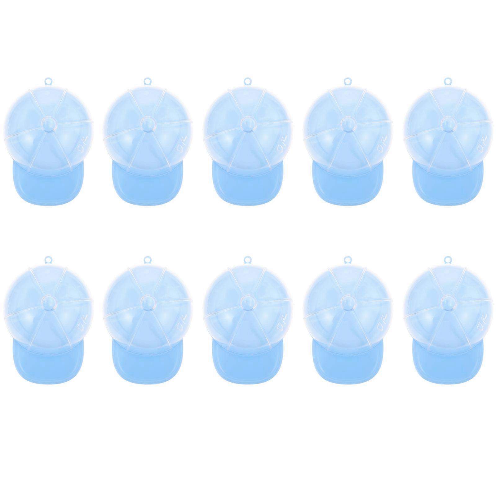 Sugar Candy Box Plastic Organizer for Storage Use 12Pcs Hat Shape Storage Box