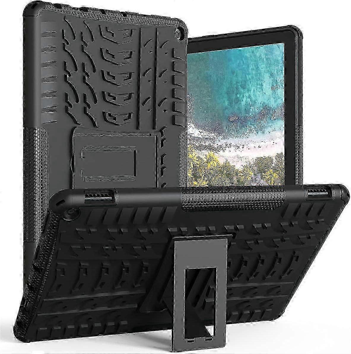Sturdy Kids Friendly For Tablet Kindle Fire Hd 10 & 10 Plus 11Th Generation, Two Horizontal Viewing Angles Kickstand, Shockproof Protection With