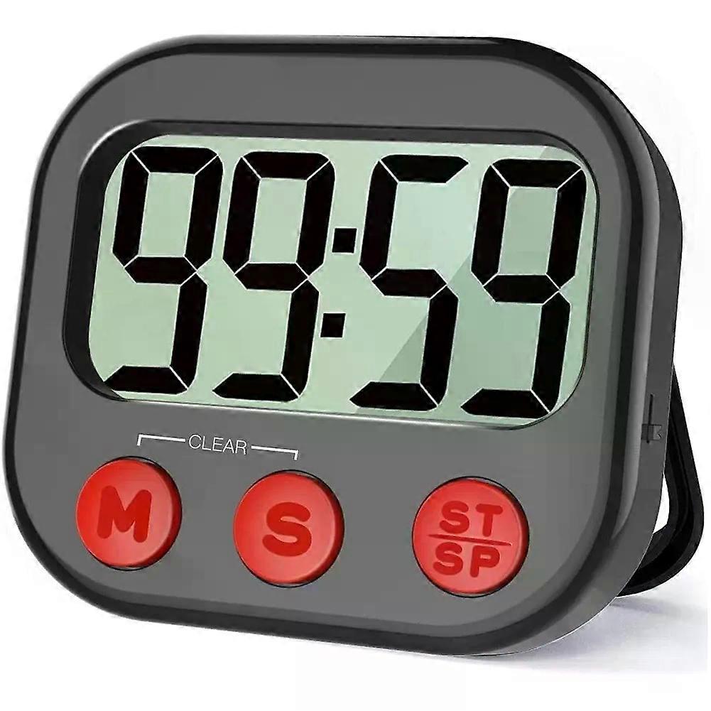 Kitchen Timer Digital Visual Timer Magnetic Clock Stopwatch Countdown Timer Large LCD Screen Display for Cooking